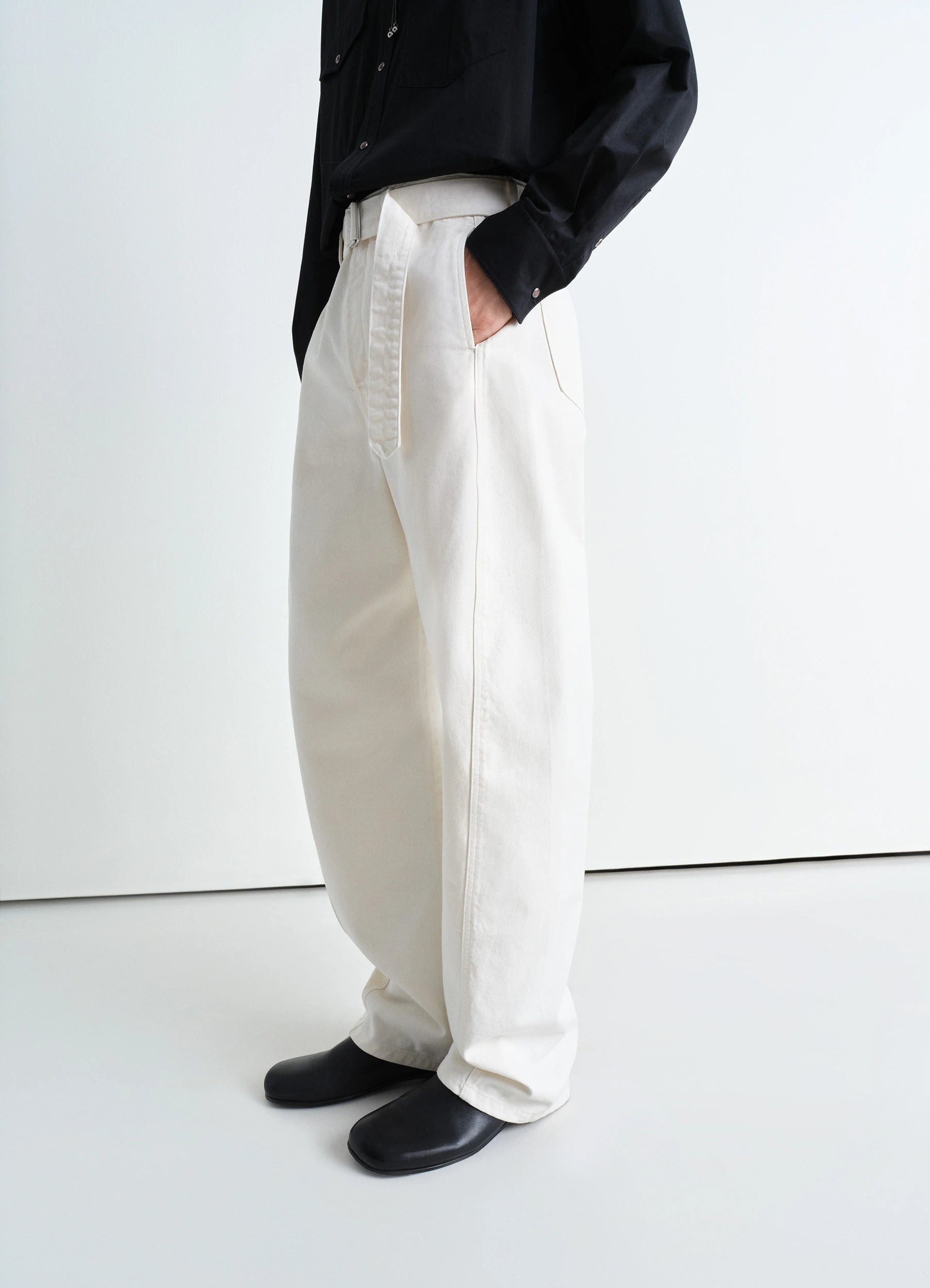 TWISTED BELTED PANTS - 6