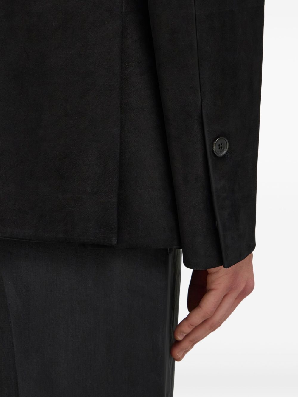 leather blazer - 5