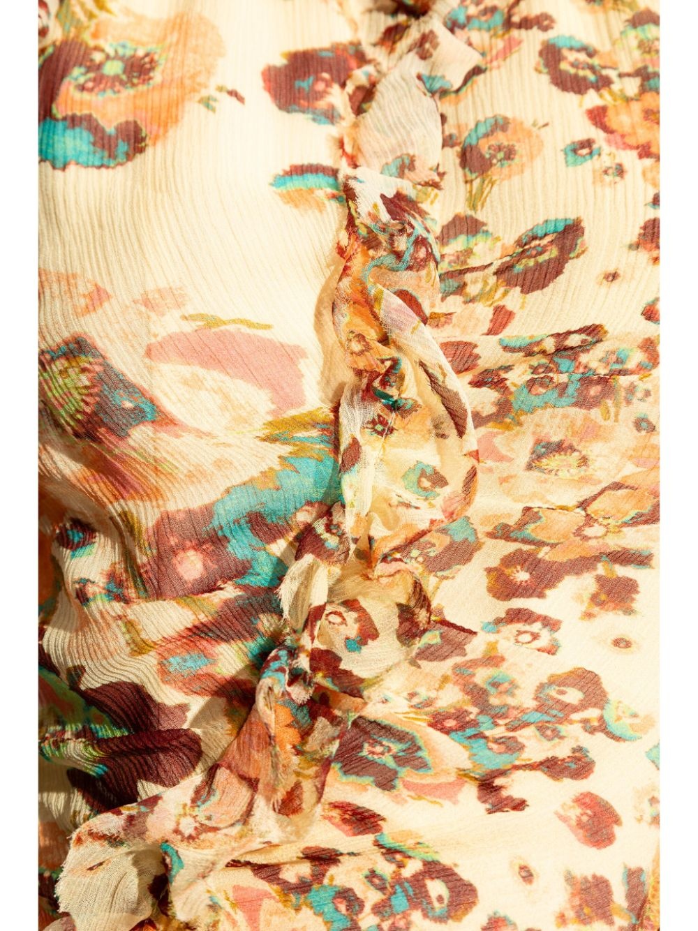 Avrelie floral-print silk dress - 5