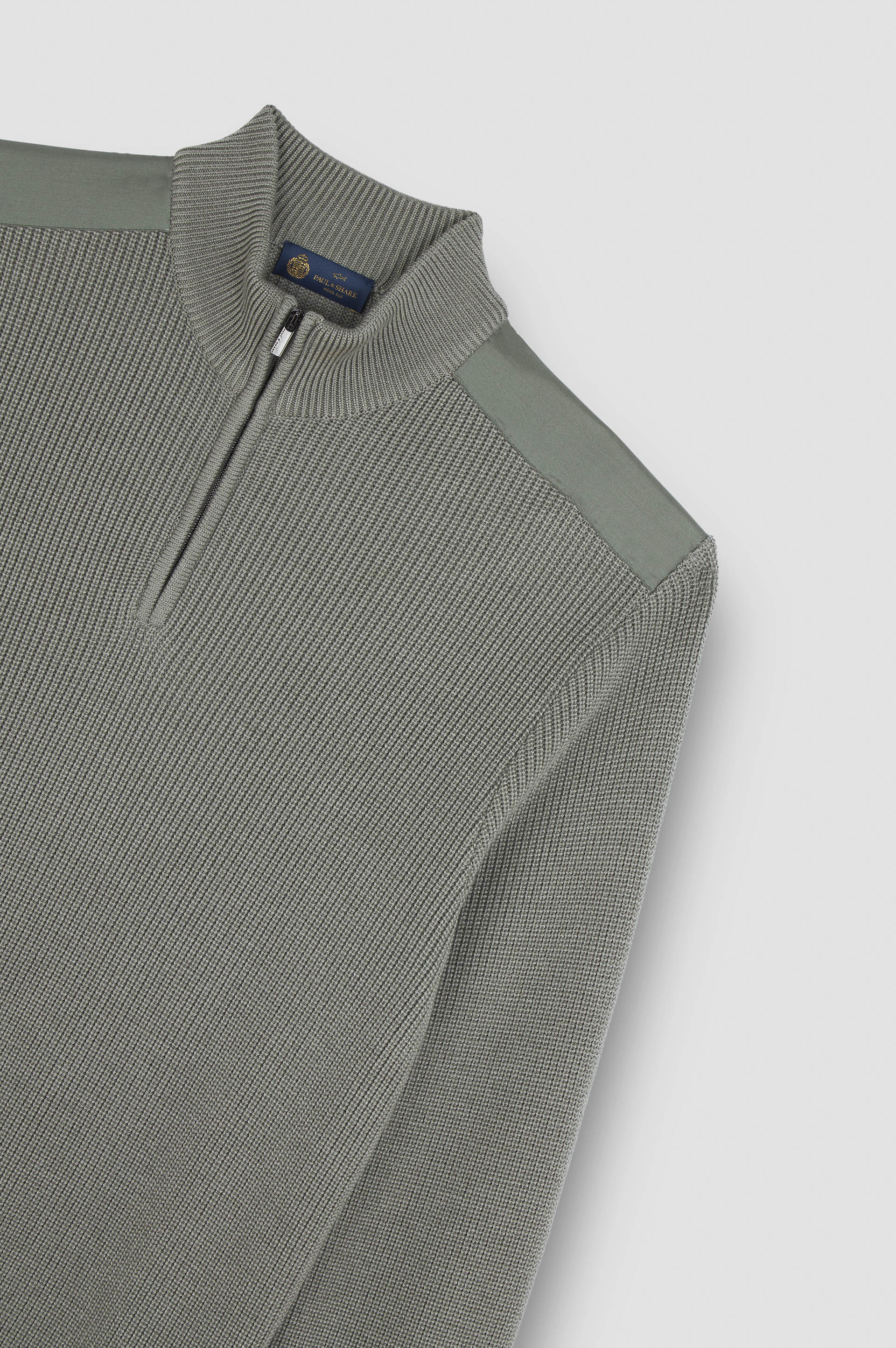 WOOL SILK HALF ZIP SWEATER WITH TYPHOON® SILK - 5