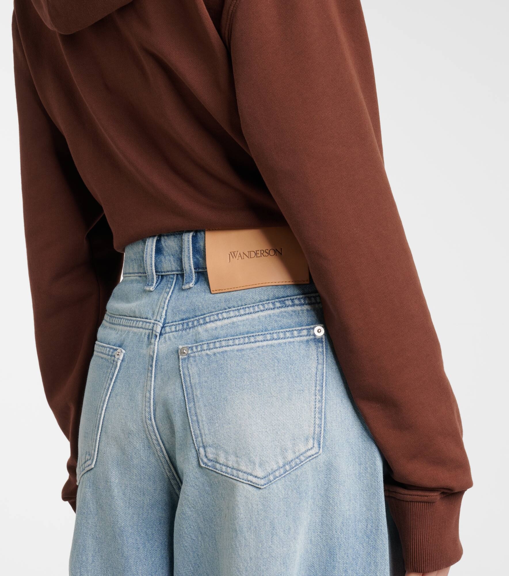 Buckle-detail mid-rise wide-leg jeans - 6