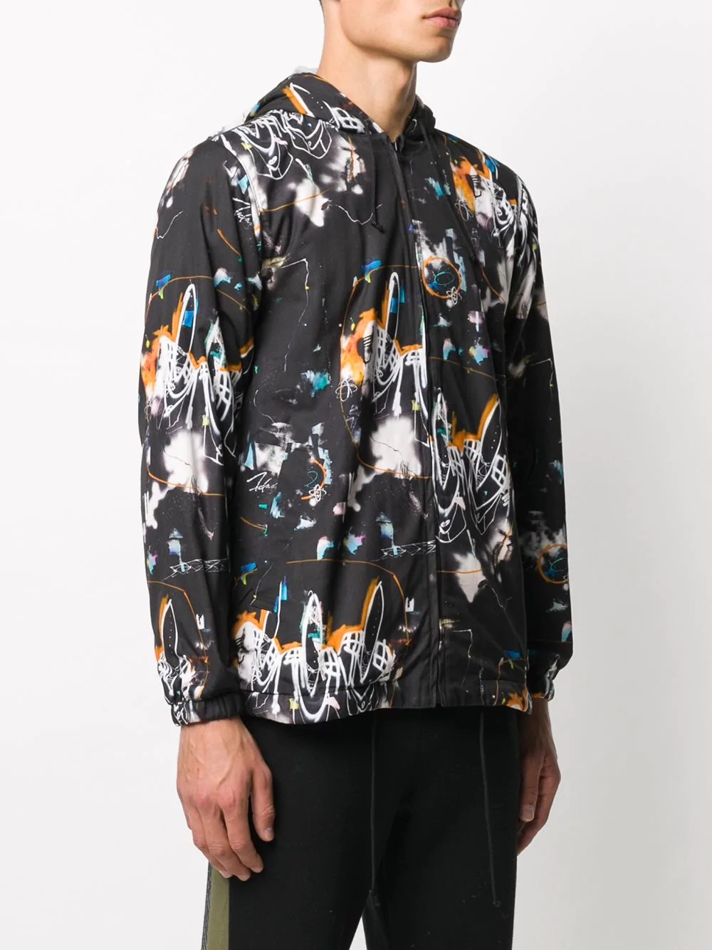 abstract print lightweight jacket - 3