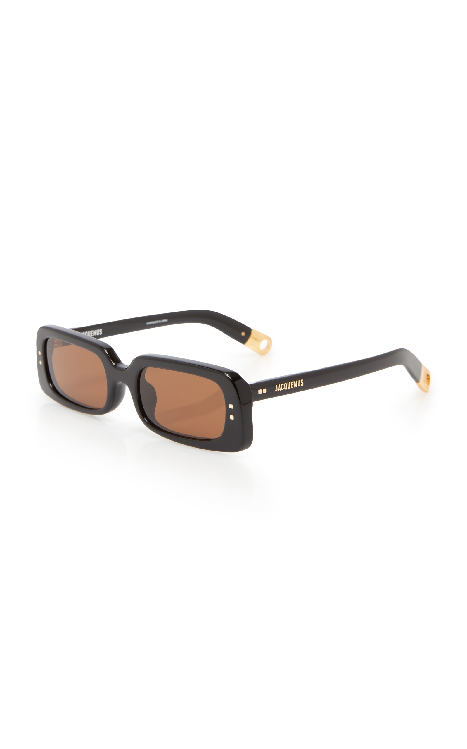 Rectangle-Frame Acetate Sunglasses black - 2