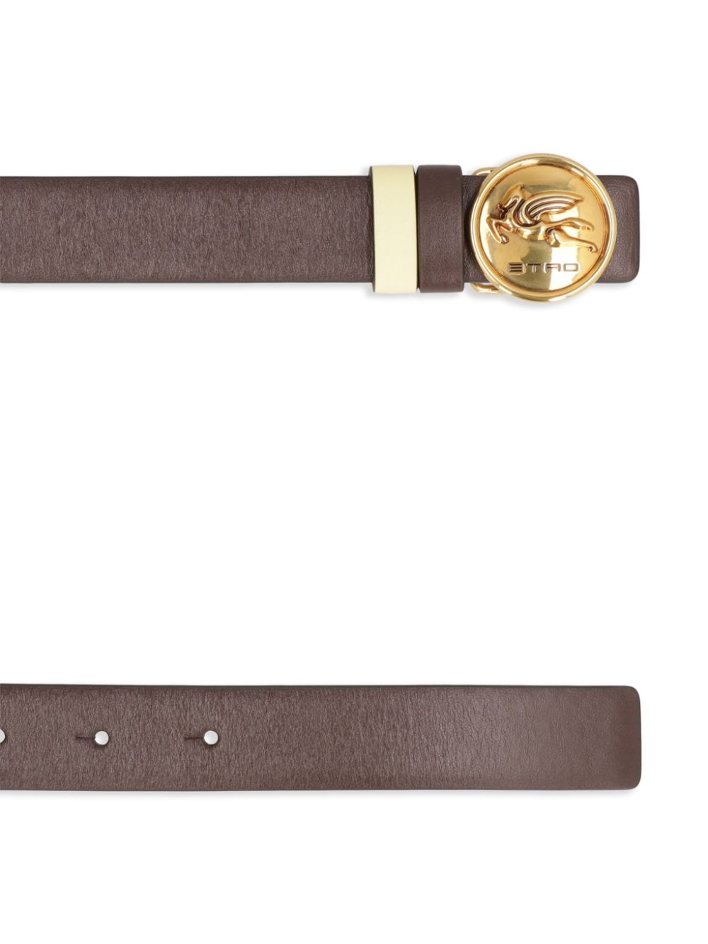 Pegaso-buckle reversible leather belt - 2