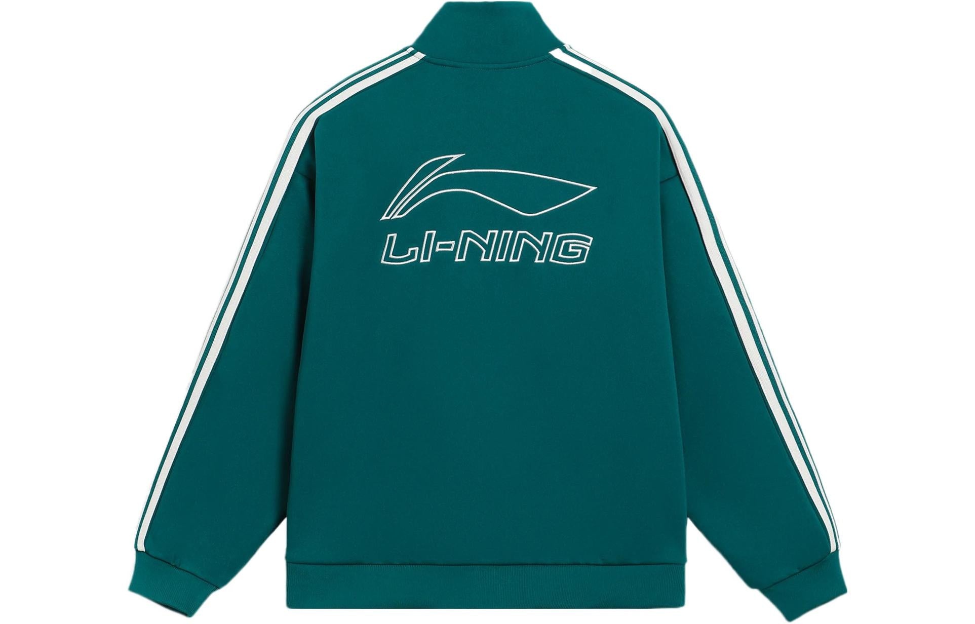 Li-Ning Striped Graphic Jacket 'Green White' AWDS915-4 - 2