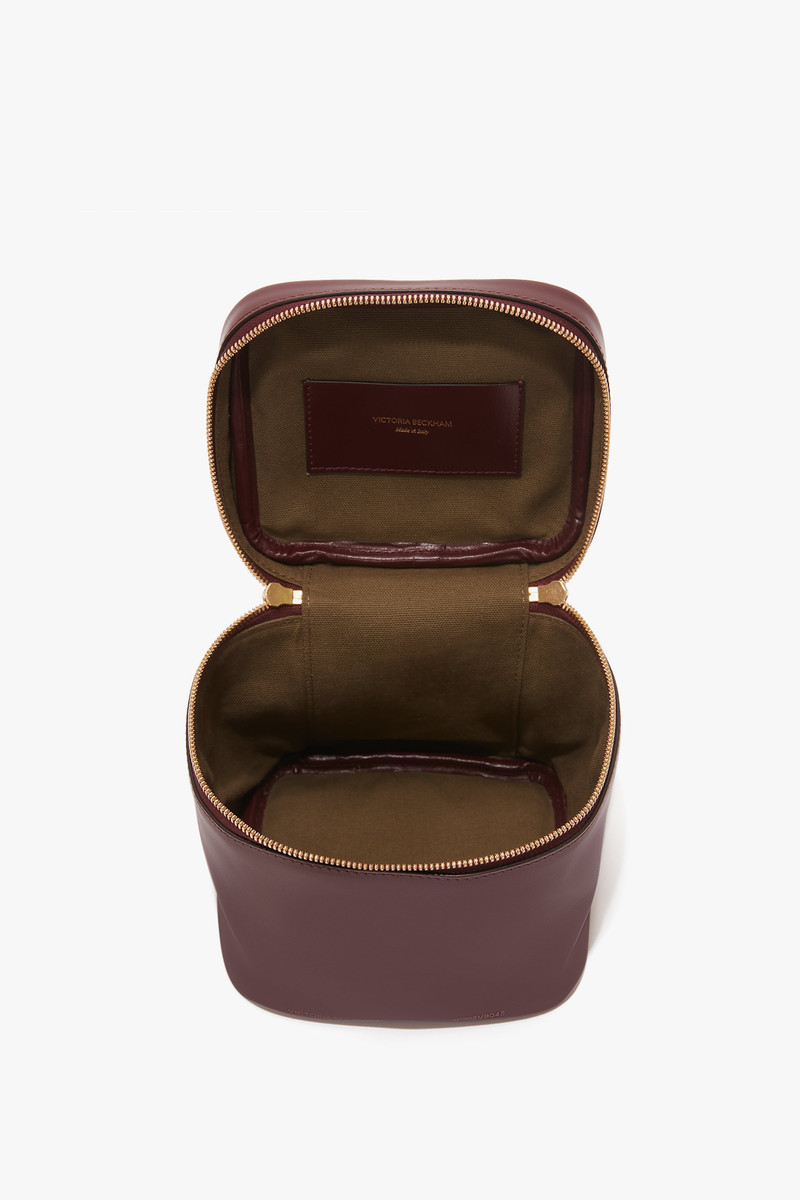 Vanity Crossbody Bag In Burgundy Leather 6