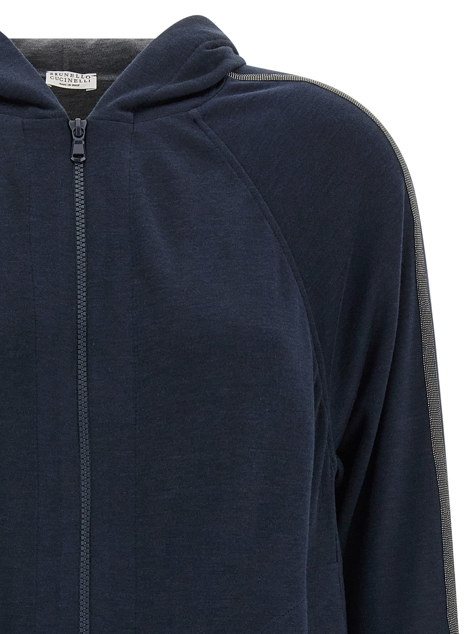 Monile Hoodie Sweatshirt Blue - 3