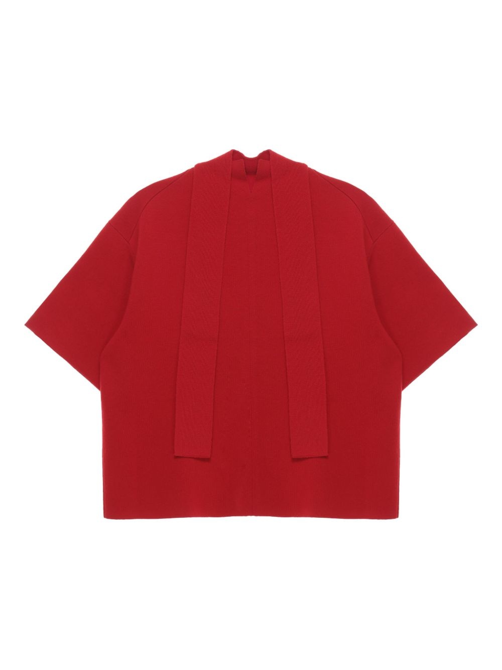 high-neck short-sleeve top - 5