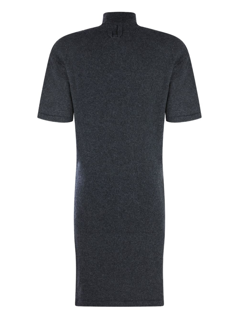 turtleneck short-sleeve dress - 2