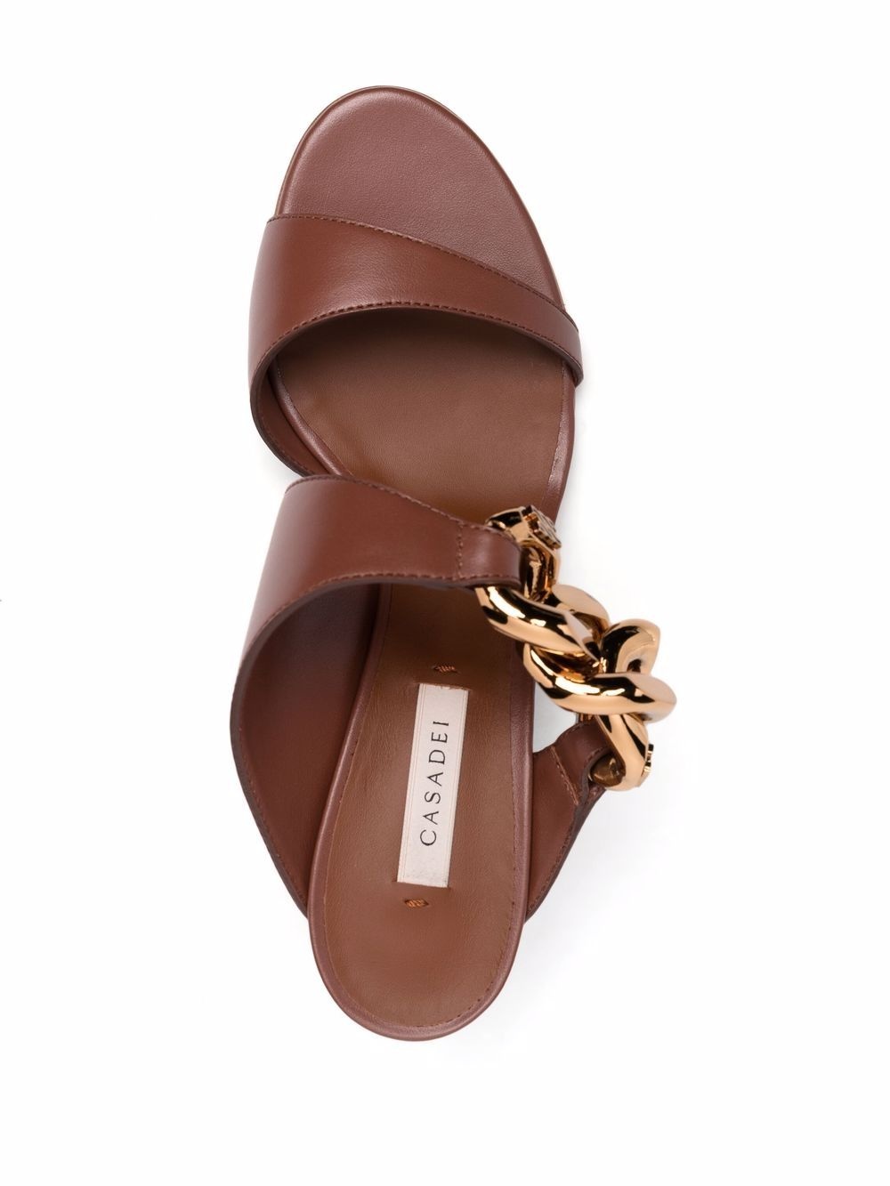 chain-trimmed sandals - 4