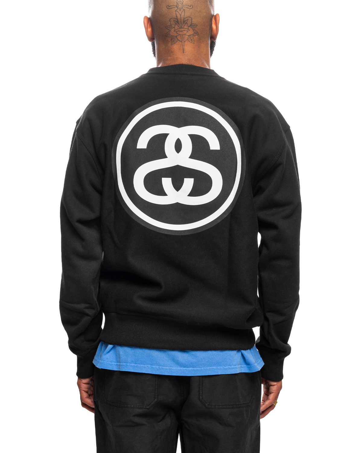 Stüssy SS-Link Crew Black | REVERSIBLE