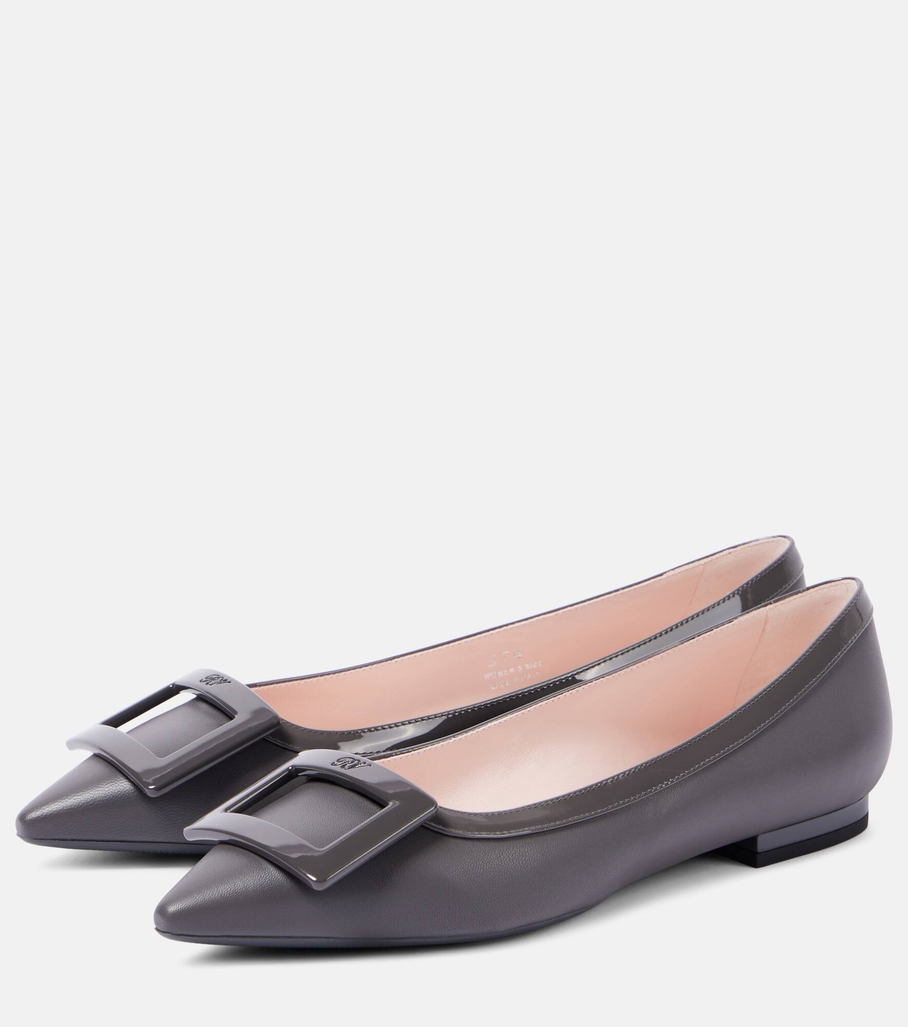 Gommettine leather ballet flats - 4