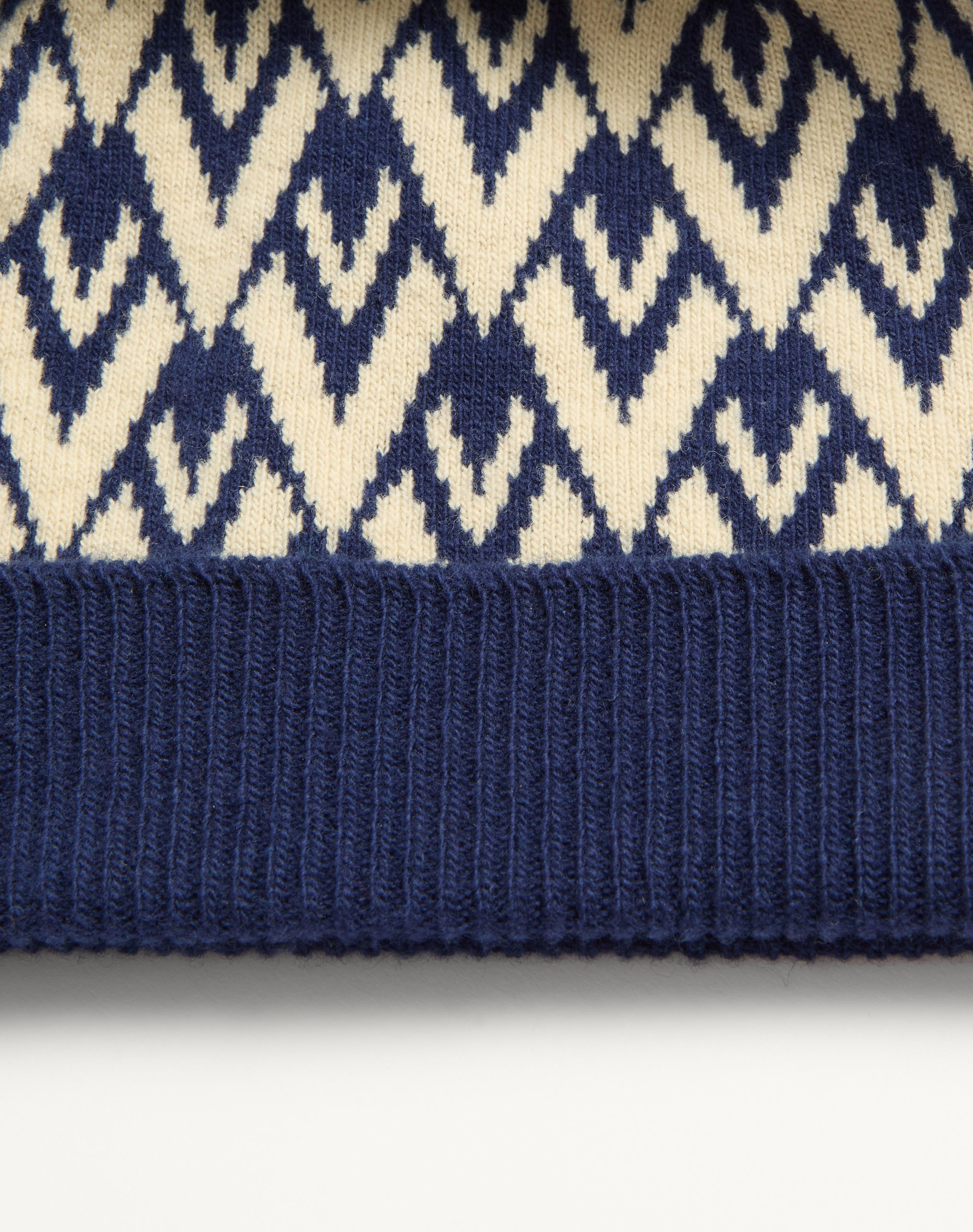 TOUTE LA V SIGNATURE KNITTED WOOL BEANIE - 5