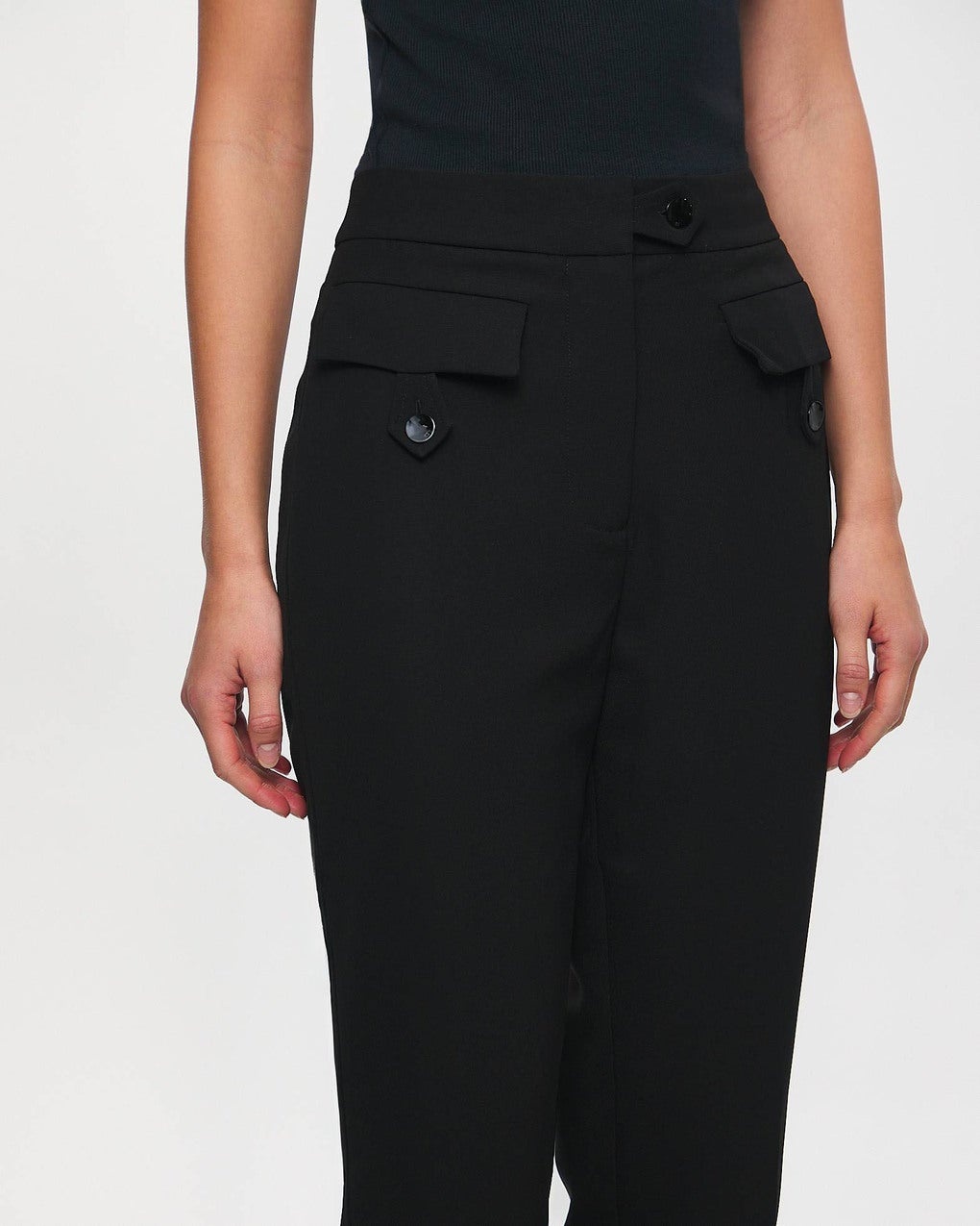 Trousers Light Twill Suiting  Black - 5