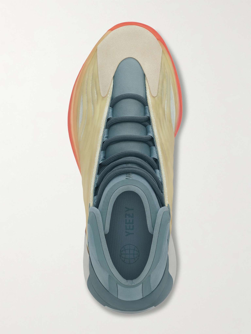YEEZY YEEZY QNTM Primeknit and Rubber High-Top Sneakers outlook