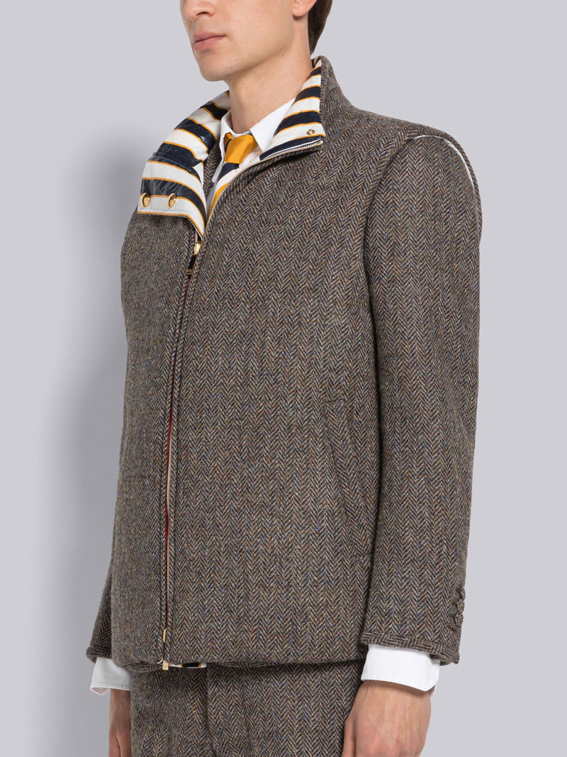 Herringbone Reversible Snap Front Vest 3