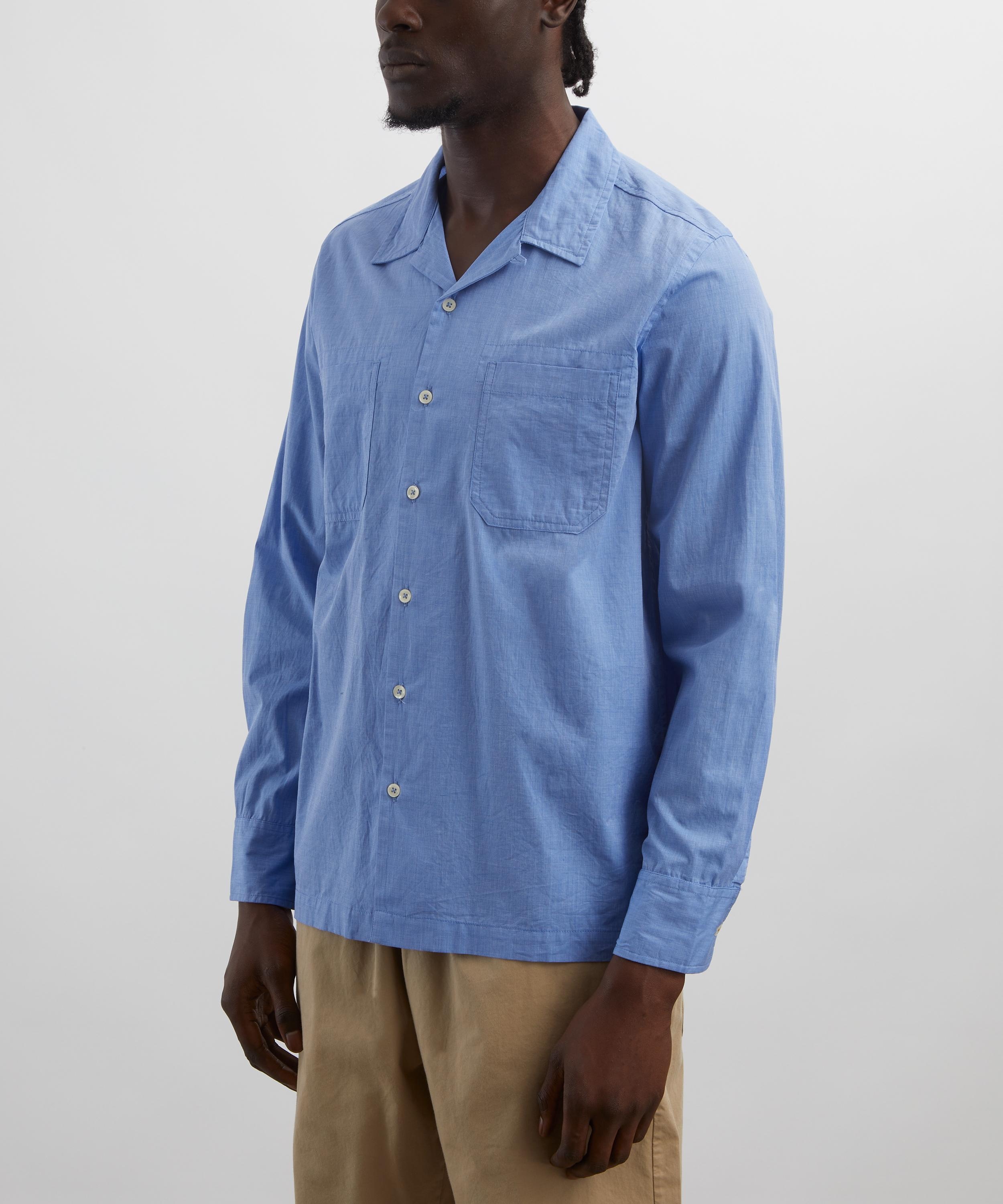 Blue End Cotton Shirt - 3