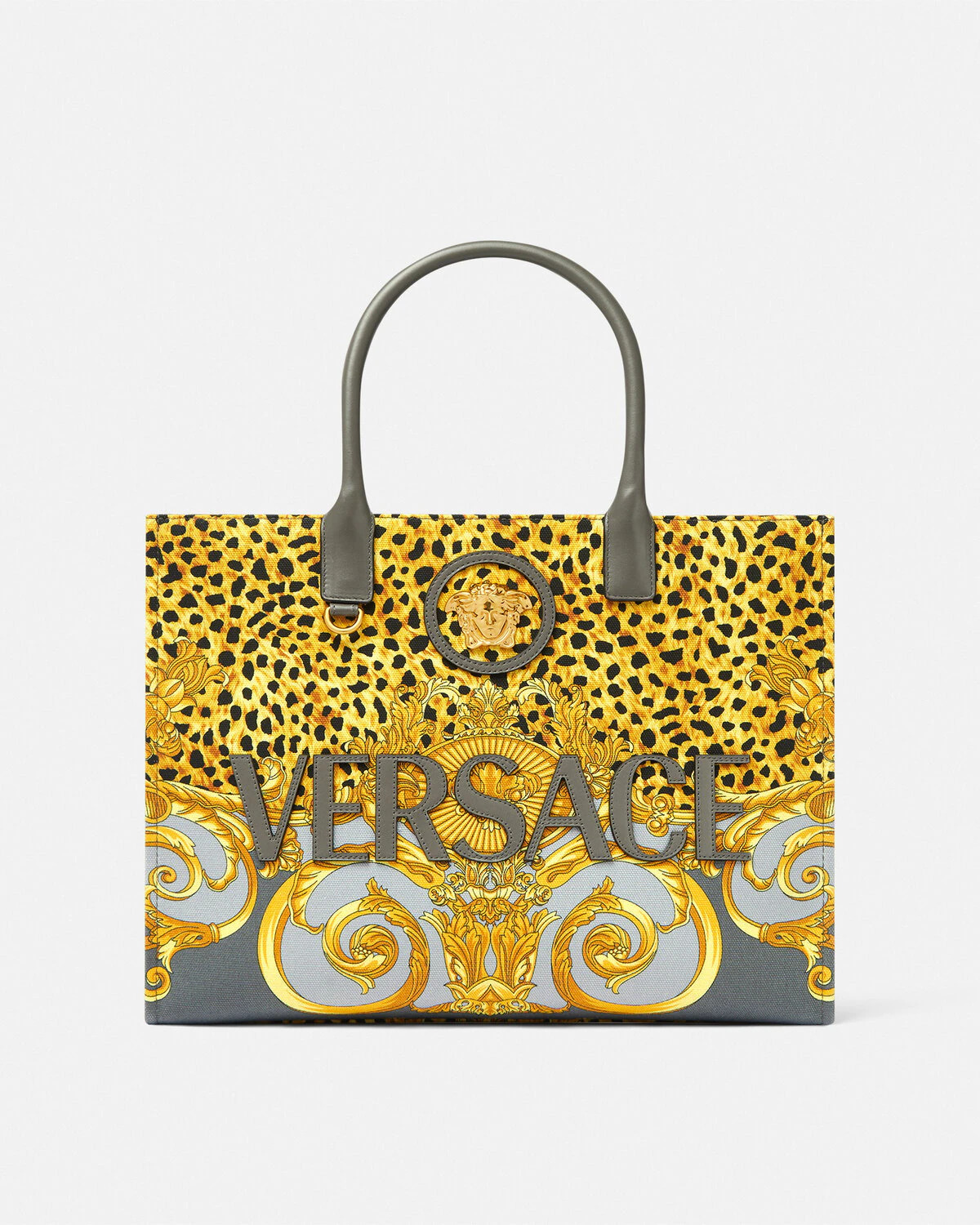 Cheetah Foulard La Medusa Large Tote Bag - 1