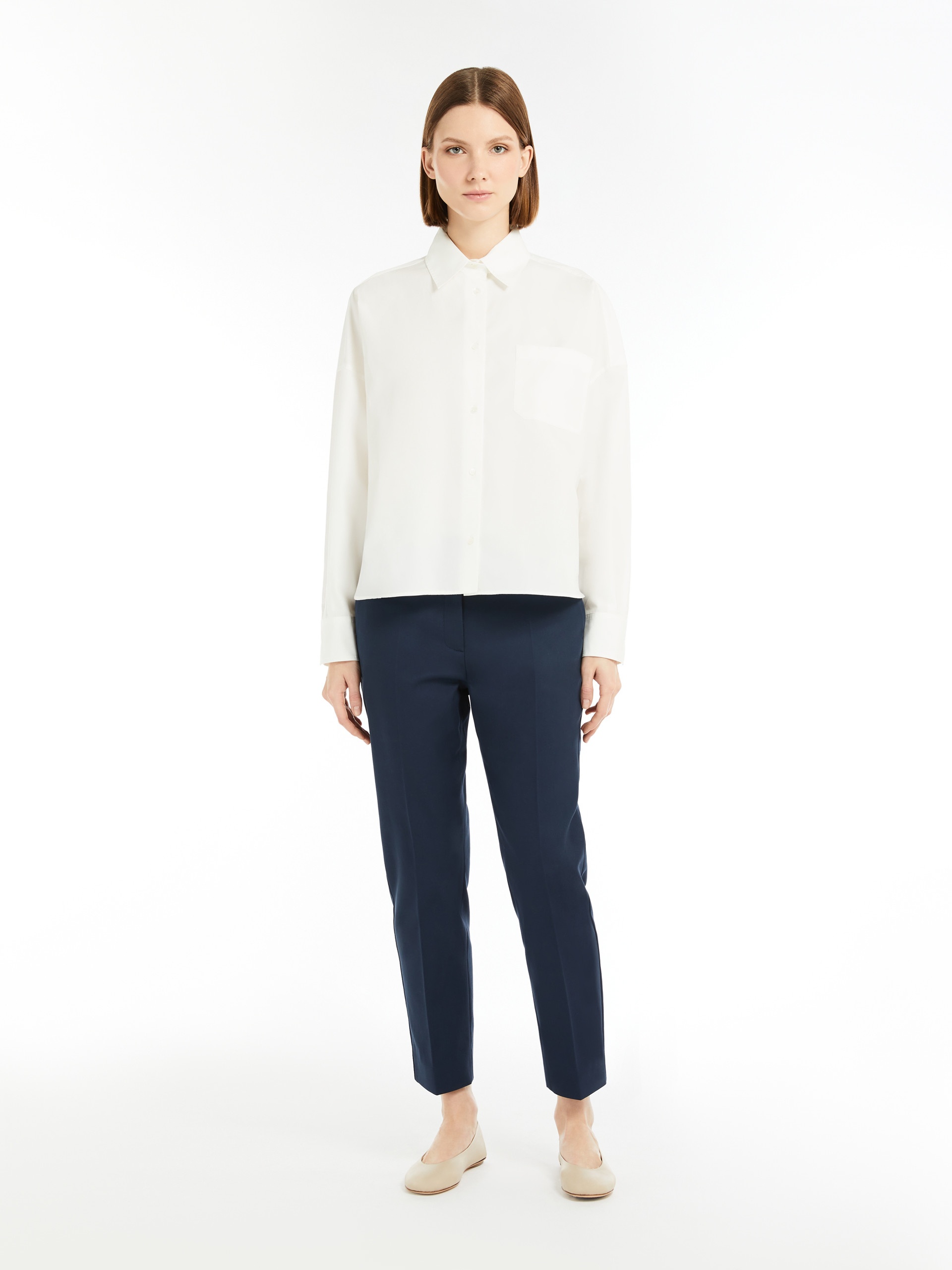 VITE Stretch cotton cigarette trousers - 2