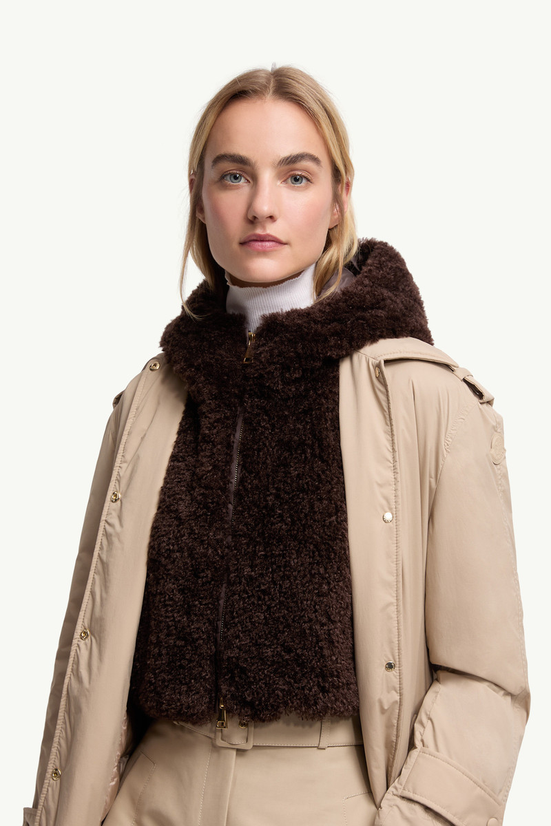Moncler Hooded Down-Filled Teddy Bib outlook