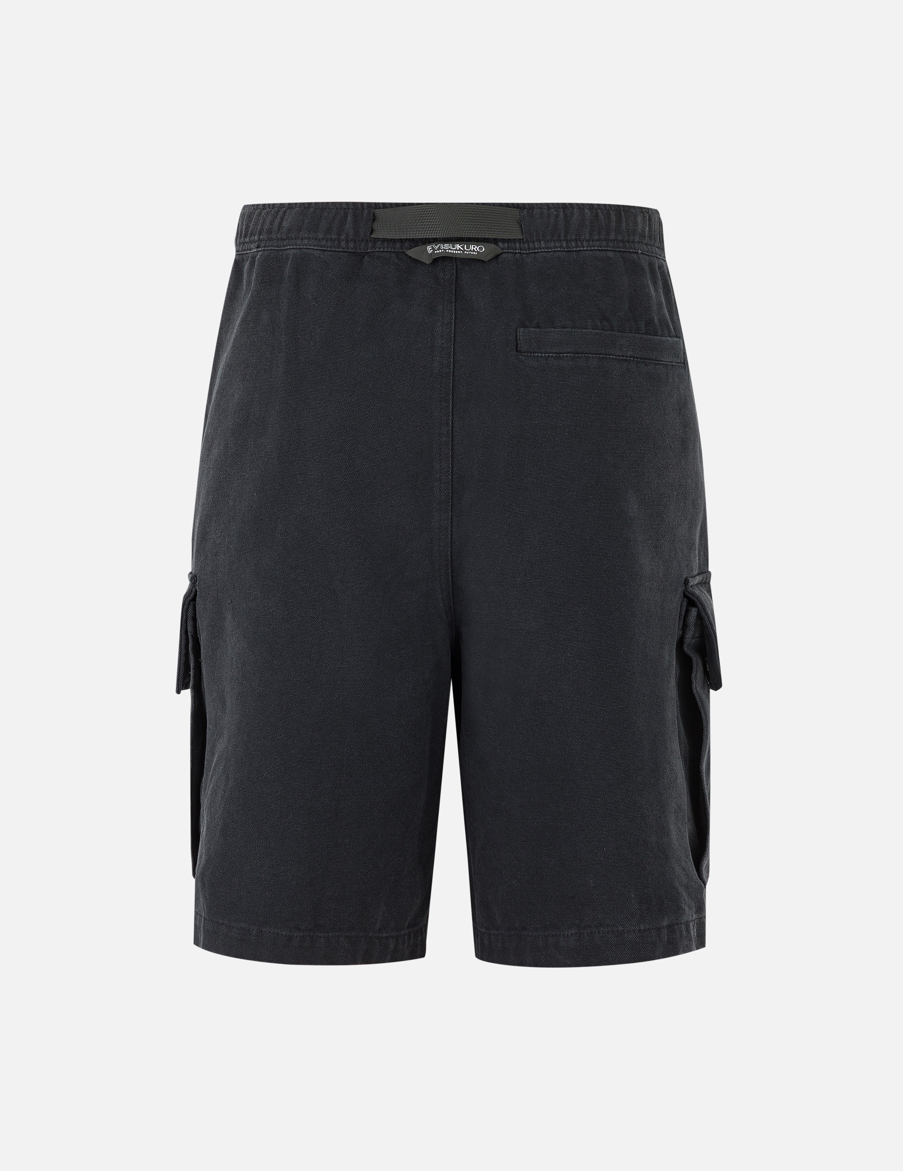 Pigment Dye Wash Seagull Embroidery Relax Fit Shorts - 2