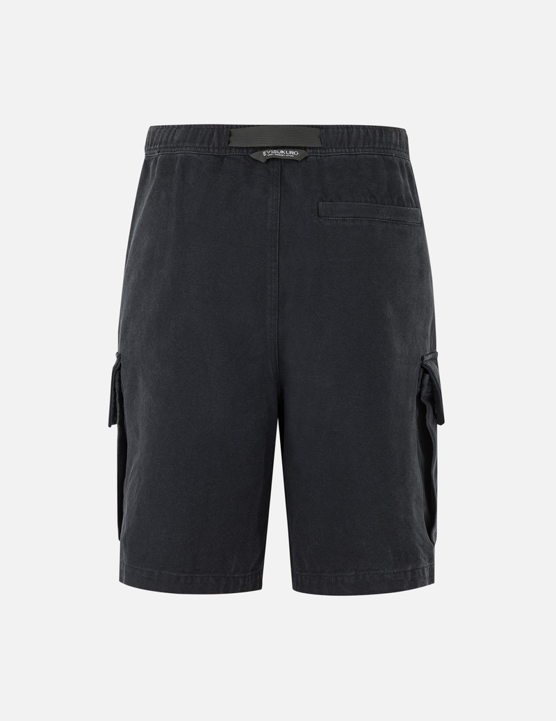 EVISU Pigment Dye Wash Seagull Embroidery Relax Fit Shorts outlook