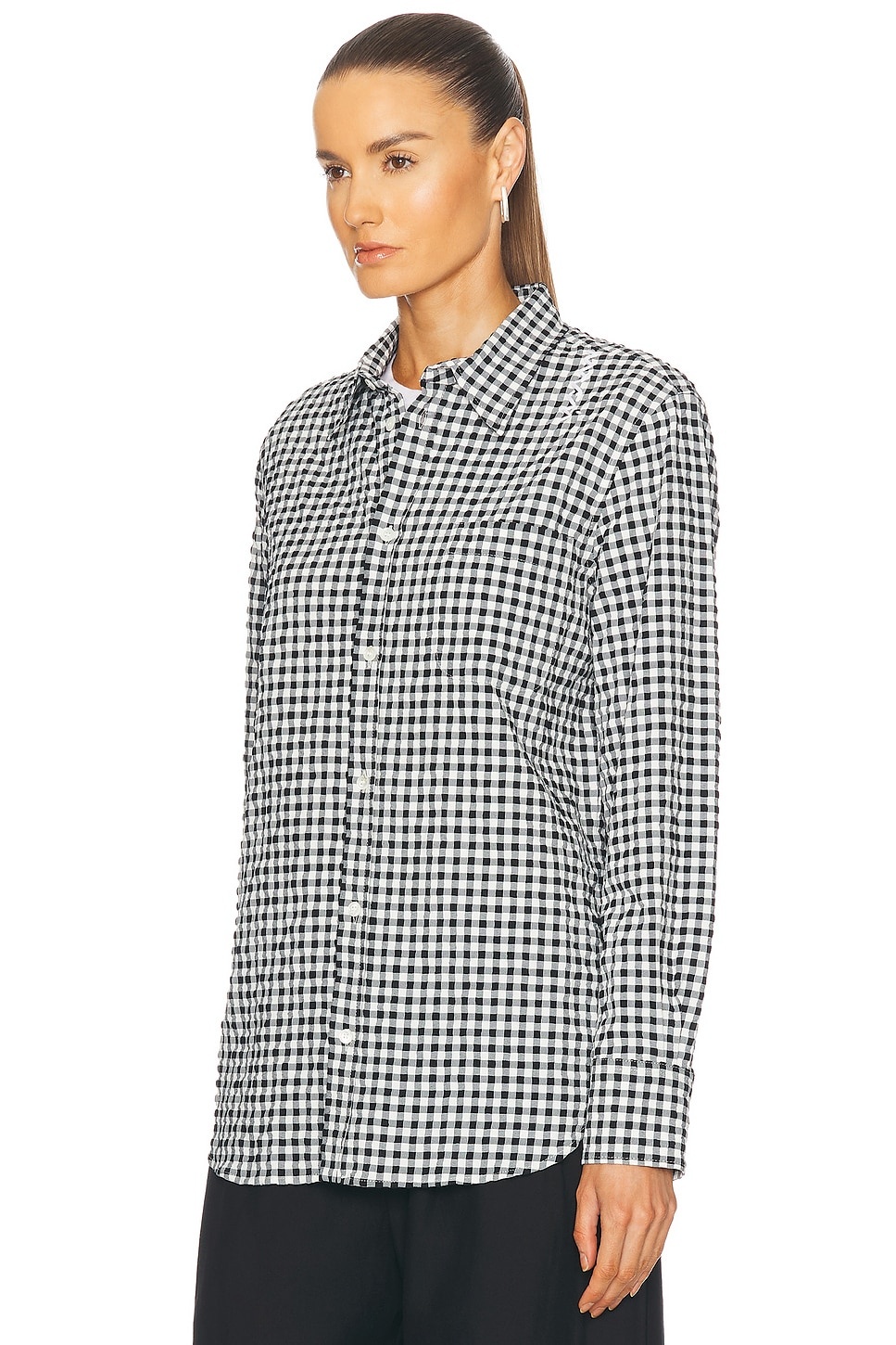 Long Sleeve Button Up Top - 3