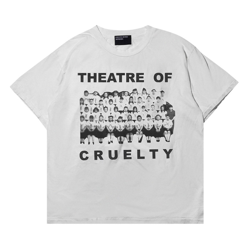 Enfants Riches Déprimés Theatre of Cruelty T-Shirt 'Faded Ivory/Black' - 1