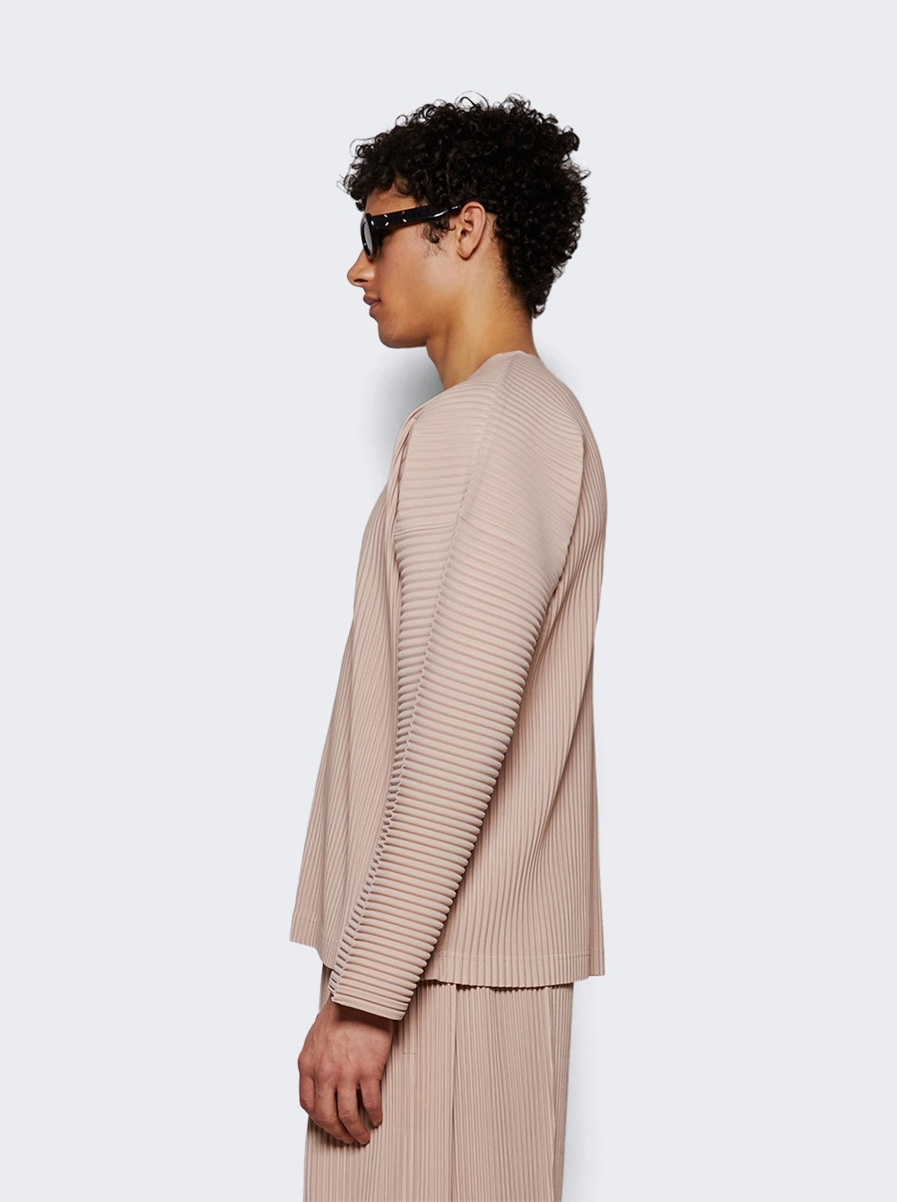 Pleated Shirt Rose Grey - 3
