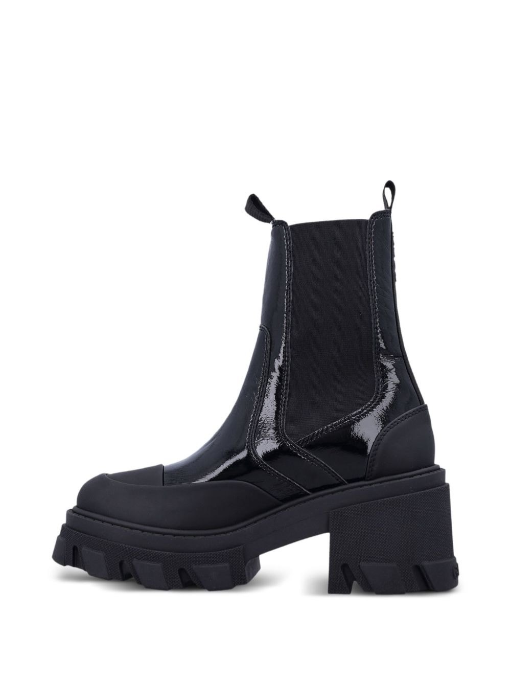 patent-leather cleated Chelsea boots - 4