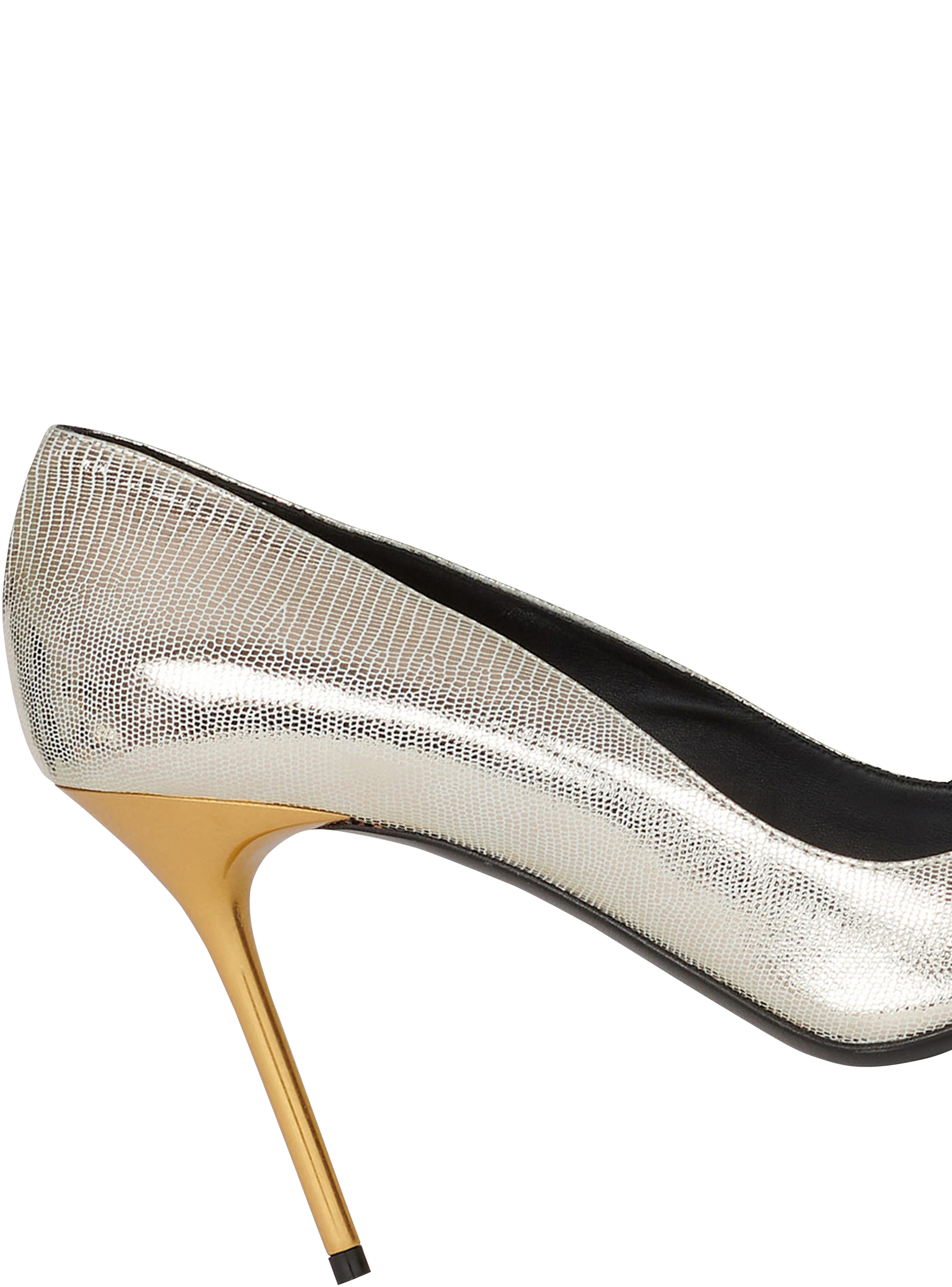 Reptile-effect leather Ruby pumps - 6