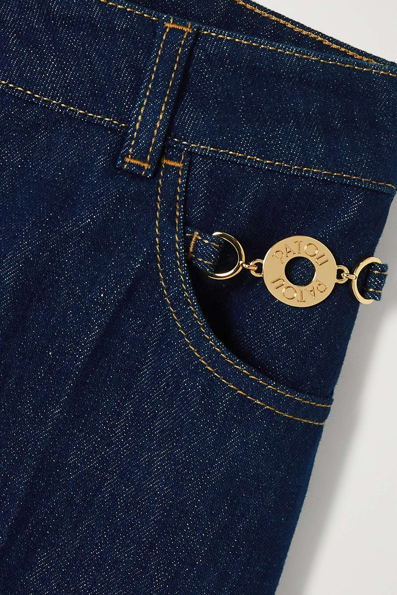 Cropped high-rise straight-leg jeans 7