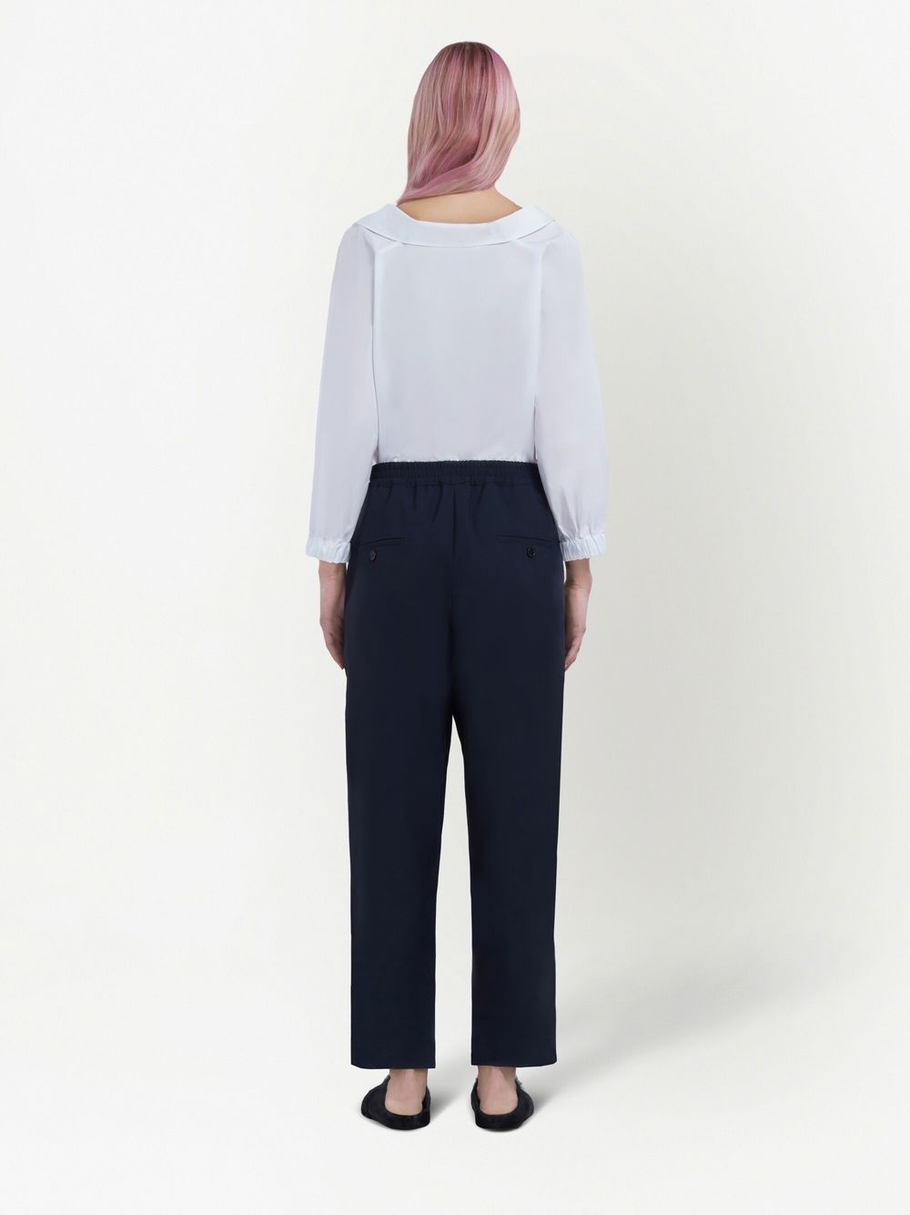 straight-leg cut trousers - 4