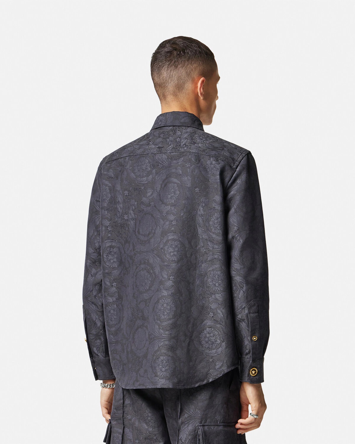 Barocco Jacquard Overshirt - 5