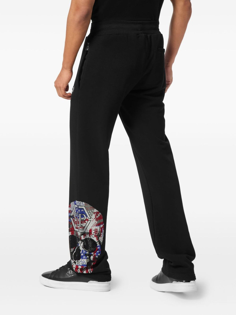 embellished-skull track pants 4