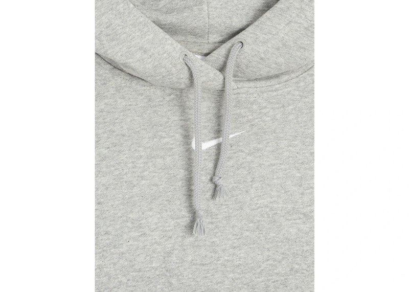 Nike Nike Women's Oversized Fleece Hoodie Dark Grey Heather/Base Grey/White outlook