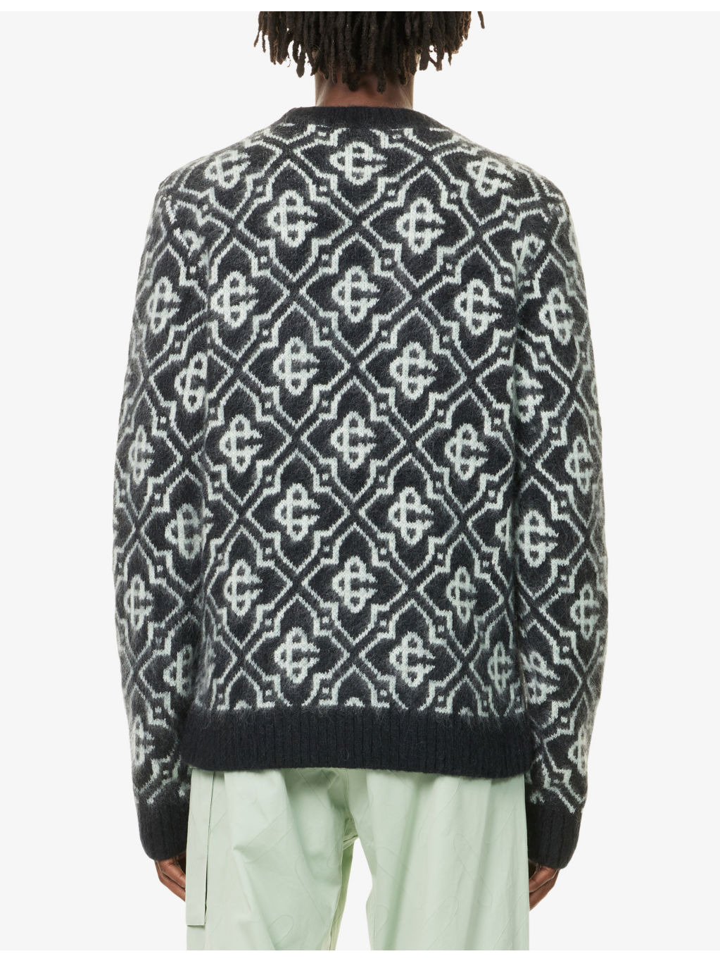 Regular-Fit Monogram Knit Jumper - 4