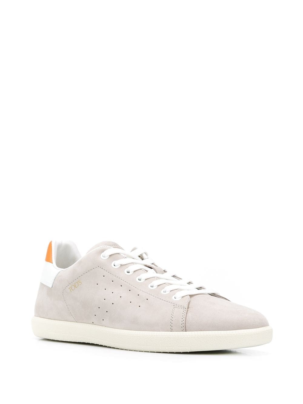 low-top leather sneakers - 2