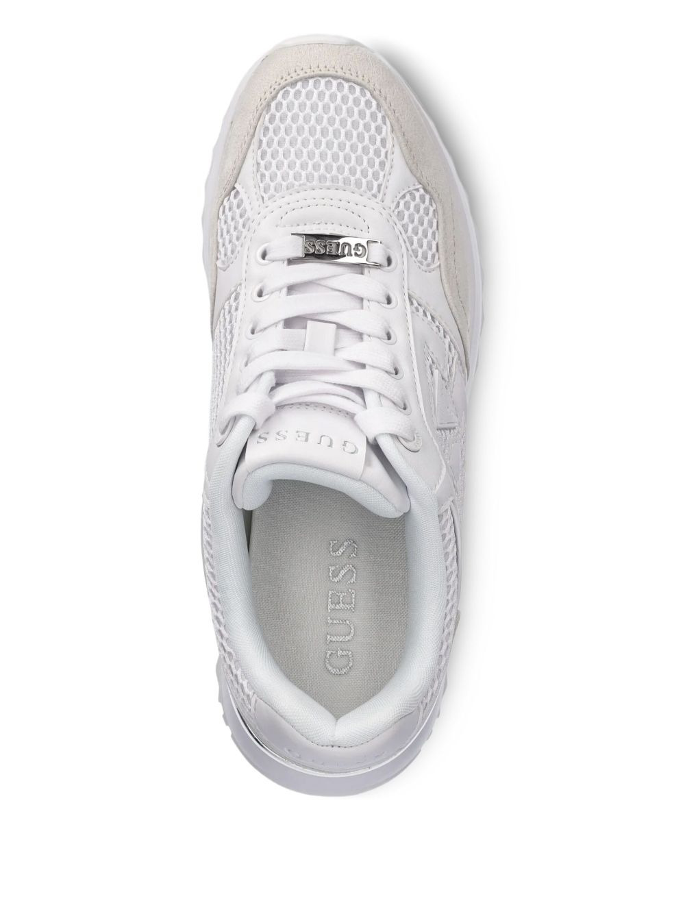 mesh-panelled platform sneakers - 4