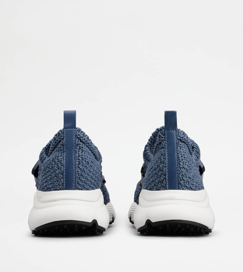 Tod's SLIP-ON SNEAKERS IN FABRIC - BLUE outlook