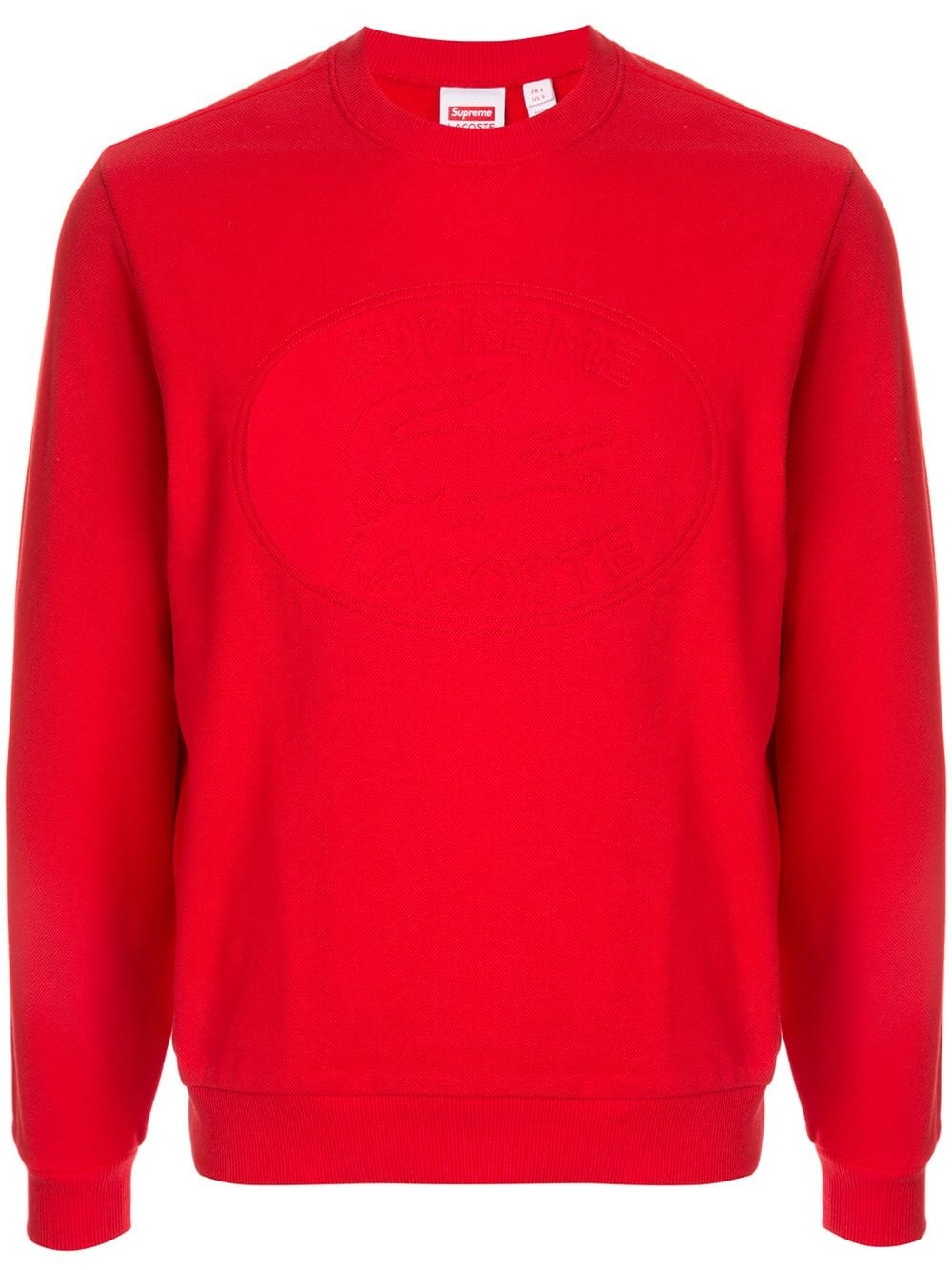 x Lacoste Pique crew neck sweatshirt - 1