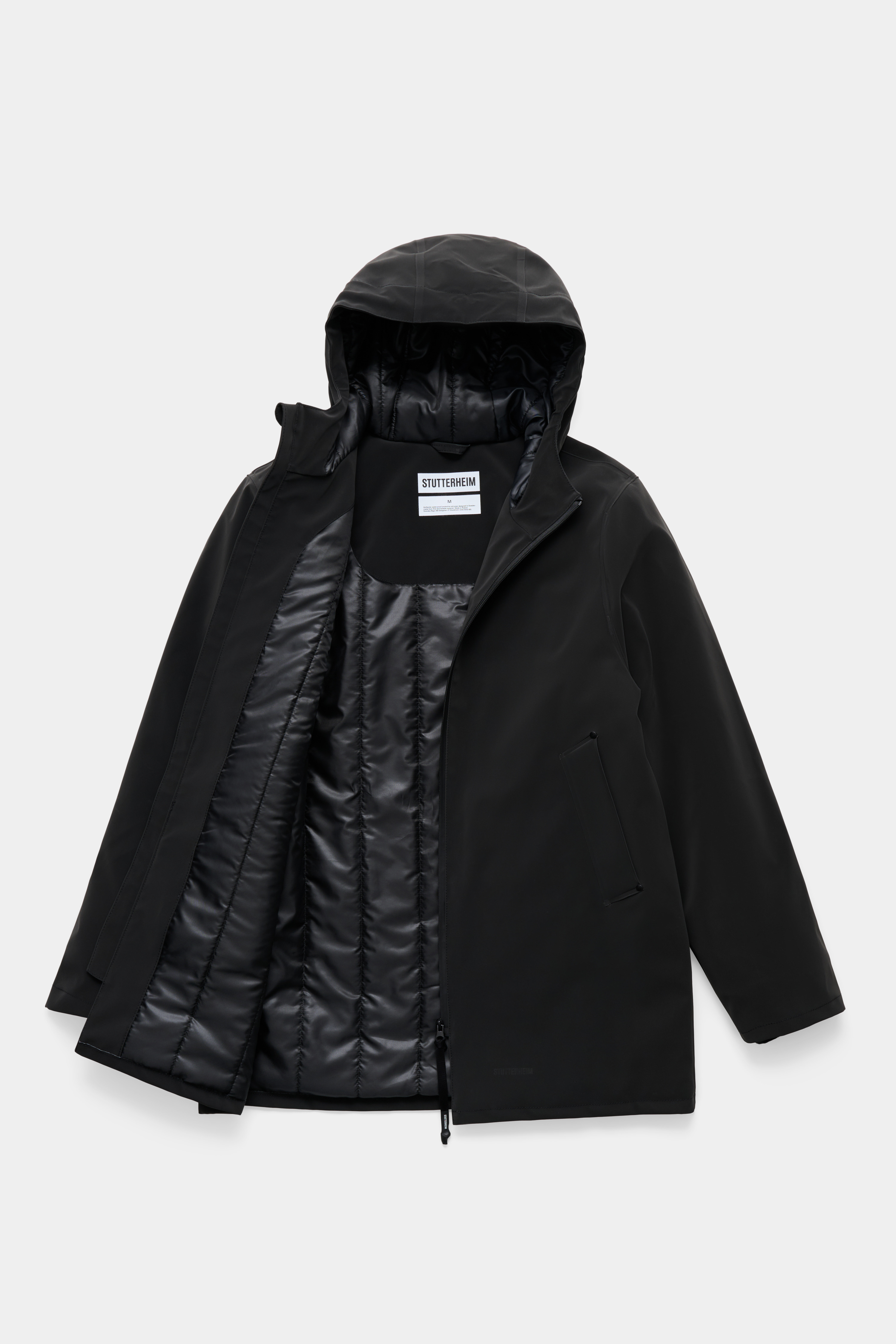 Stockholm Matte Winter Coat Black - 5