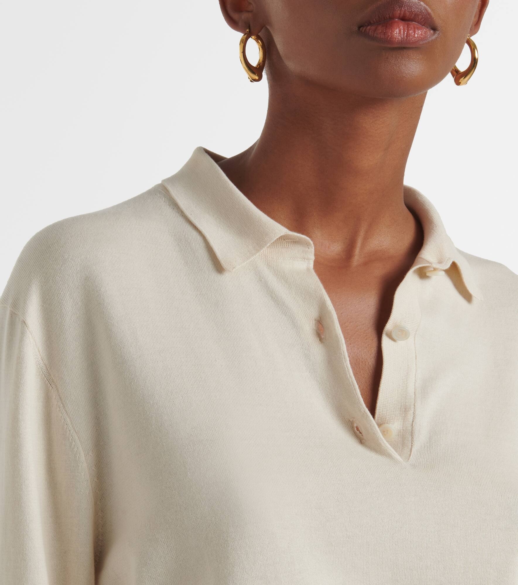 Ice Wish knitted cotton polo shirt - 4