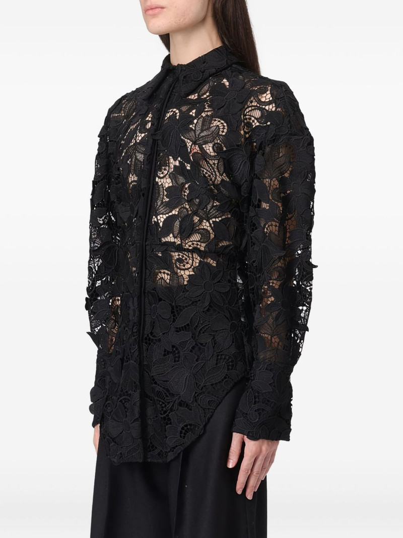 Blumarine macrame-lace shirt outlook