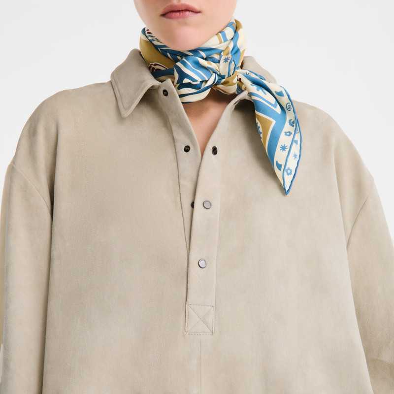 Polo shirt Linen - Leather 4