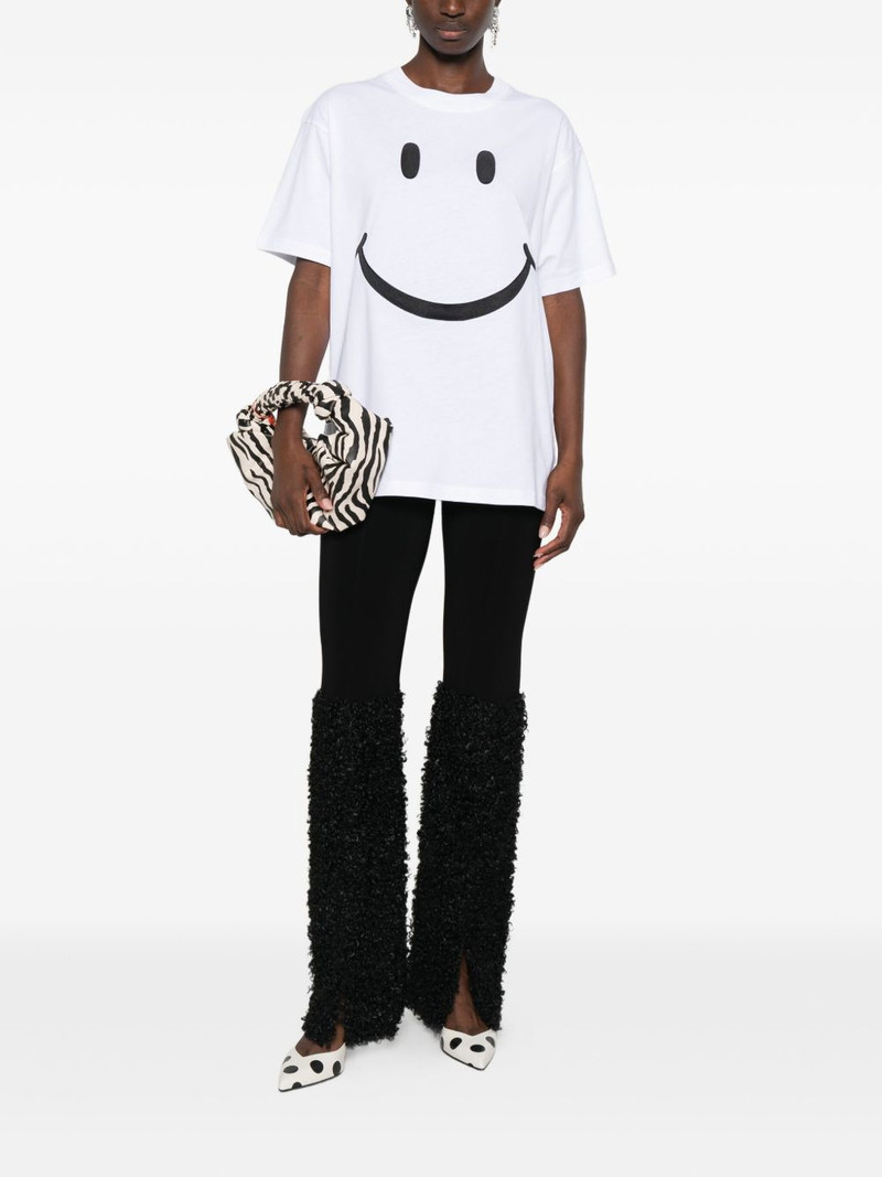Moschino smiley-print cotton T-shirt outlook