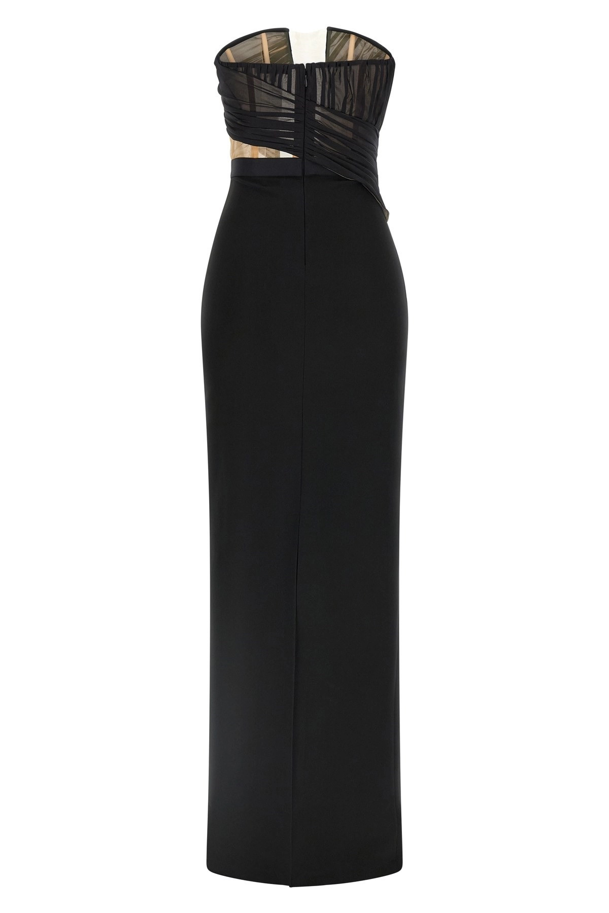 'Corsetted Draped Maxi' dress - 2