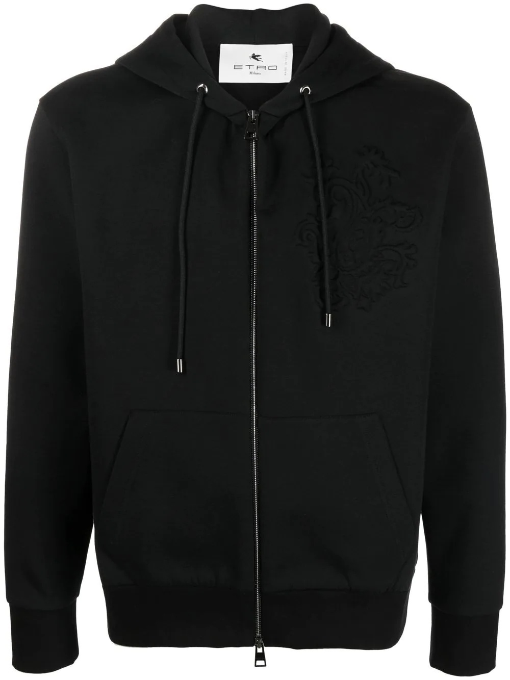 long-sleeve zip-up hoodie - 1