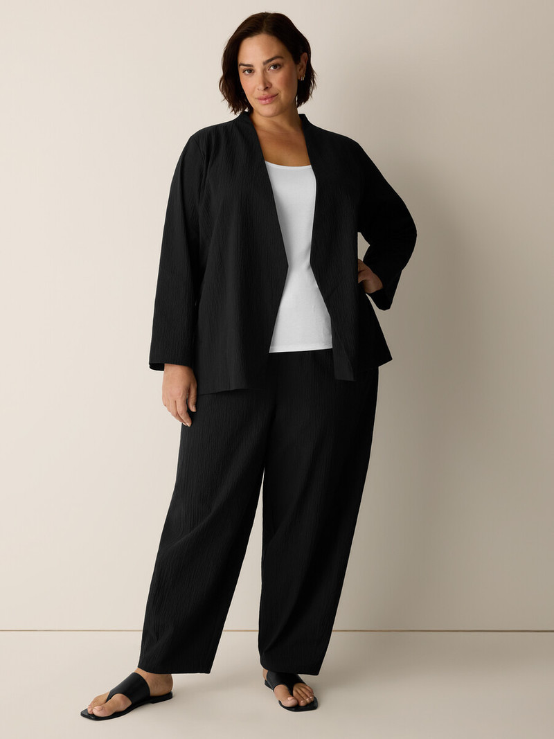 Organic Cotton Pucker Angled Jacket 6