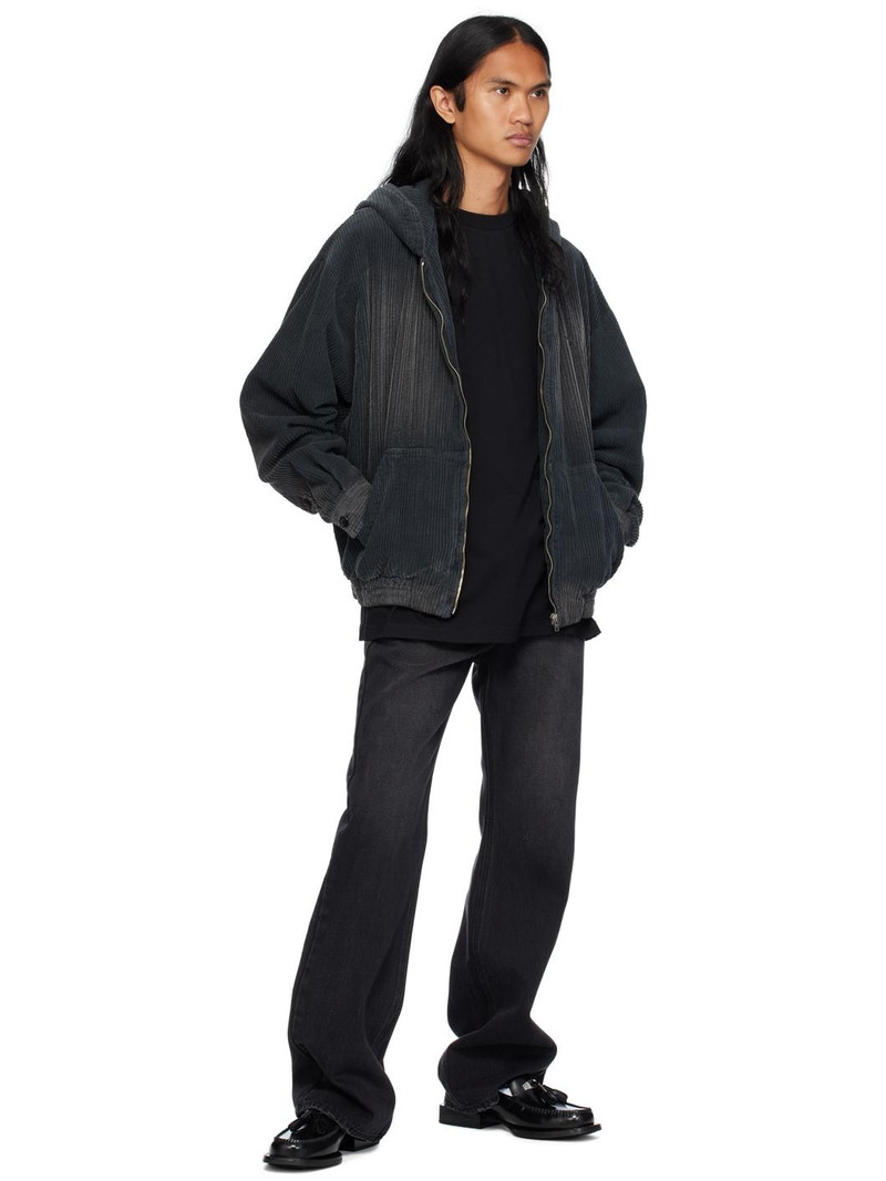 We11done Black Princess Print Damaged T-Shirt outlook